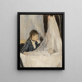 The Cradle - Berthe Morisot — framed artwork on a wall