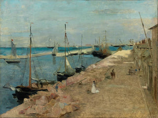 Le port de Cherbourg - Berthe Morisot — artwork view