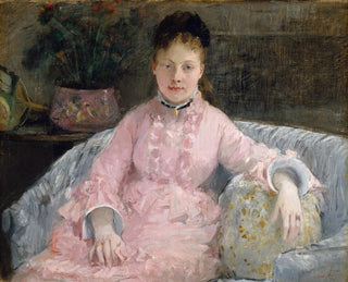 La robe rose - Berthe Morisot — artwork view