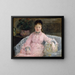 La robe rose - Berthe Morisot — framed artwork on a wall