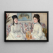 The Sisters - Berthe Morisot — framed artwork on a wall