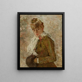 Winter Painting - Berthe Morisot — framed artwork on a wall