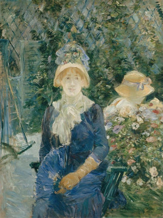 Woman in a Garden - Berthe Morisot — artwork view