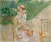 Young woman knitting - Berthe Morisot — artwork view