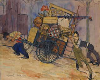 The moving of Carl Frisendahl in Montparnasse, Paris - Bertil Lybeck — artwork view