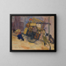 The moving of Carl Frisendahl in Montparnasse, Paris - Bertil Lybeck — framed artwork on a wall