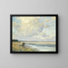 The south-west wind at Gorleston - Bertram Priestman — framed artwork on a wall