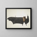 Indian Fruit Bat - Bhawani Das — framed artwork on a wall
