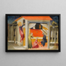 Saint Nicholas Providing Dots - Bicci di Lorenzo — framed artwork on a wall