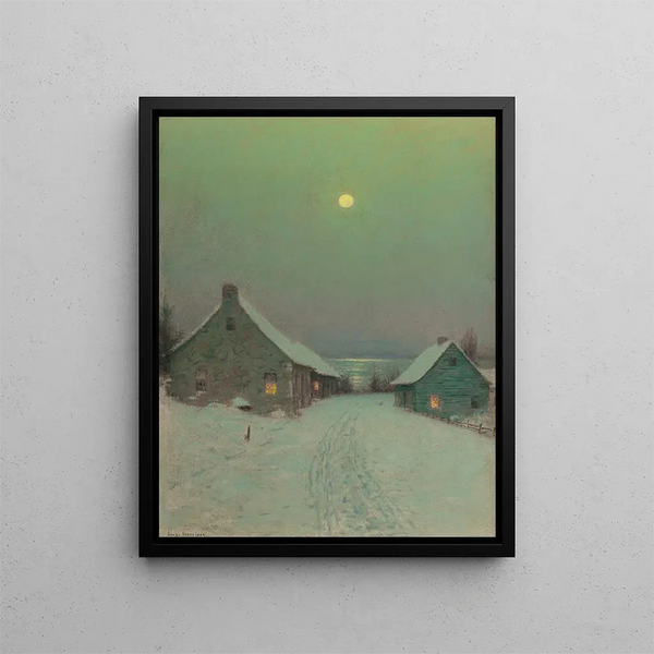 The Night Before Christmas - Birge Harrison — framed artwork on a wall