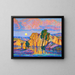 Late Moonrise over Wild Horse Creek - Birger Sandzén — framed artwork on a wall