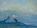 Sunset over the trees - Birger Sandzén — artwork view