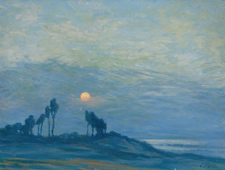 Sunset over the trees - Birger Sandzén — artwork view