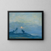 Sunset over the trees - Birger Sandzén — framed artwork on a wall
