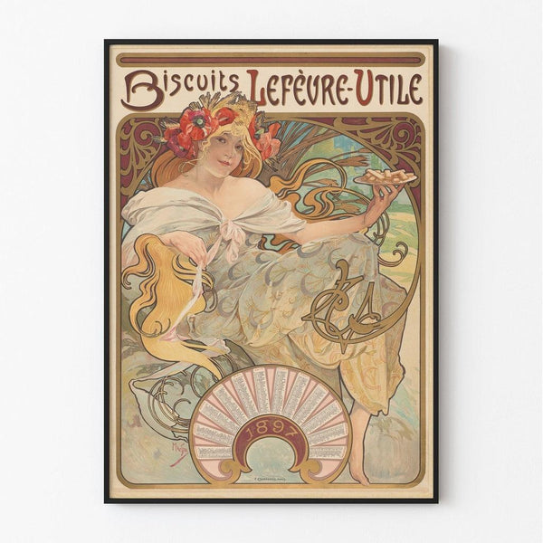 Lefèvre-Utile Biscuits - Alphonse Mucha