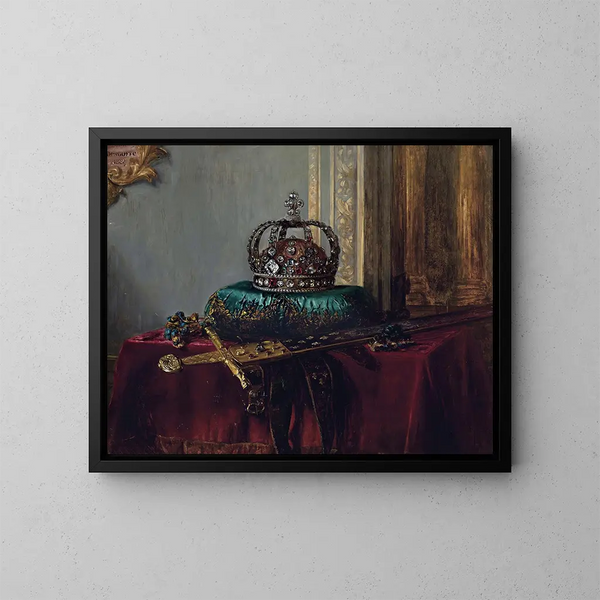 Les joyaux de la couronne - Blaise-Alexandre Desgoffe — framed artwork on a wall