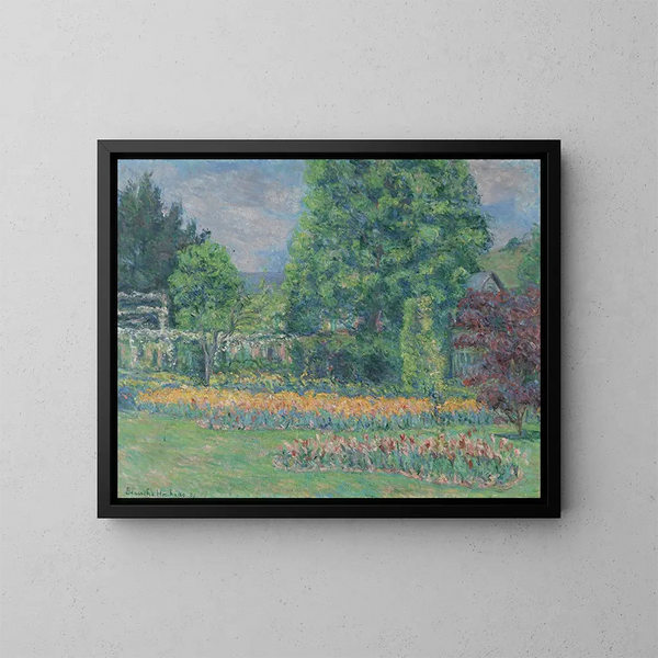 Le jardin de Giverny - Blanche Hoschedé-Monet — framed artwork on a wall