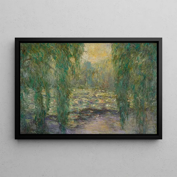 Les Nymphéas - Blanche Hoschedé-Monet — framed artwork on a wall