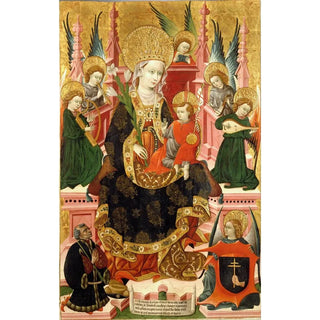 Reproduction of the painting Virgin of Monserrate painting of Santa Fe - Blasco de Grañén
