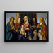 The Virgin and Child with Saints and a Donor 1505-1515 - Boccaccio Boccaccino — framed artwork on a wall