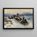 Return from the Hunt - Bohdan von Kleczynski — framed artwork on a wall