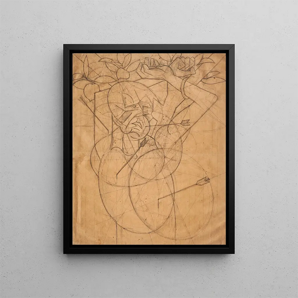 La beauté de l'ébestin - Bohumil Kubišta — framed artwork on a wall