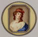 Tobacco box with portrait of a woman - Carl Christian Kanz — displayed in an interior
