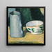 Bowl and Milk Jug - Paul Cézanne — framed artwork on a wall
