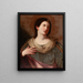 a Sibyl with raised eyes - Bolonian School — framed artwork on a wall