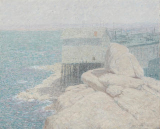 Chinese fishing village, Monterey Bay, California - Bolton Coit Brown — artwork view