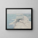 Chinese fishing village, Monterey Bay, California - Bolton Coit Brown — framed artwork on a wall