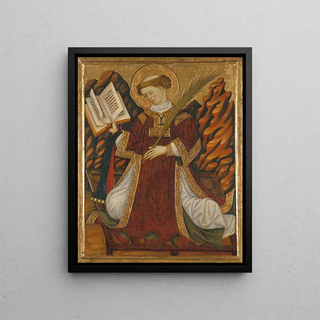 Saint-Laurent Painting - Bonanat Zaortiga — framed artwork on a wall