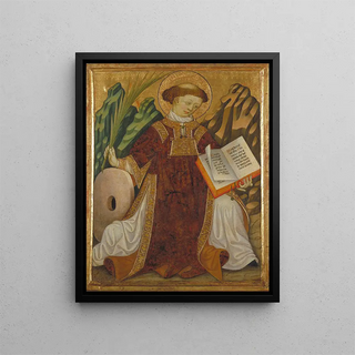 Saint Vincent - Bonanat Zaortiga — framed artwork on a wall