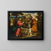 The Christ and the Samaritan at Jacob's Well in Sychar - Bonifacio Veronese — framed artwork on a wall
