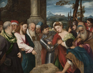 The Christ and the Woman Caught in Adultery - Bonifacio Veronese — artwork view