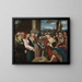 The Christ and the Woman Caught in Adultery - Bonifacio Veronese — framed artwork on a wall
