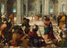 Christ Chassant les Marchands du Temple - Bonifacio Veronese — artwork view