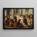 Christ Chassant les Marchands du Temple - Bonifacio Veronese — framed artwork on a wall