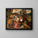L'Adoration des bergers - Bonifacio Veronese — framed artwork on a wall