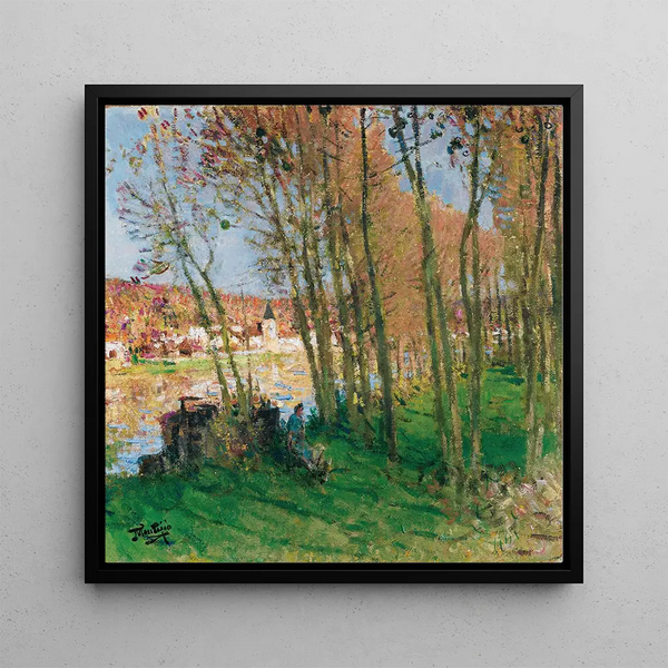 Edge of the Water - Pierre-Eugène Montzin — framed artwork on a wall