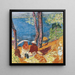 Seaside under the Pines - Pierre Bonnard — framed artwork on a wall