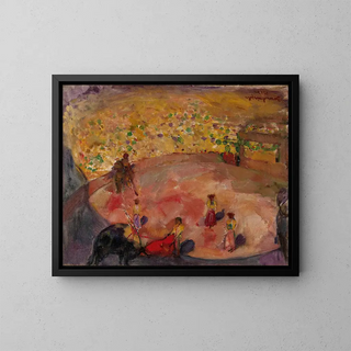 Corrida - Boris Anisfeld — framed artwork on a wall