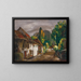 Landscape Painting in Haute-Savoie - Boris Grigoriev — framed artwork on a wall