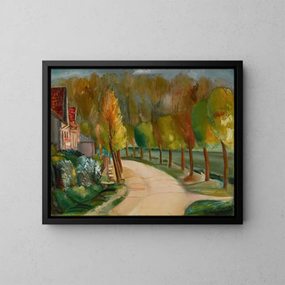 Rivage Painting - Boris Grigoriev — framed artwork on a wall