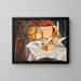 Nature morte avec une bougie - Boris Grigoriev — framed artwork on a wall