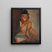The Model - Boris Grigoriev — framed artwork on a wall