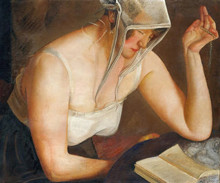 Woman reading - Boris Grigoriev — artwork view