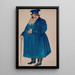 Costume painting for the merchant Dikoy from the play L'Orage by Alexandre Ostrovski - Boris Kustodiev — framed artwork on a wall
