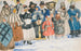 Conception pour Les spectateurs dans le pouvoir du démon - Boris Kustodiev — artwork view