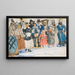 Conception pour Les spectateurs dans le pouvoir du démon - Boris Kustodiev — framed artwork on a wall